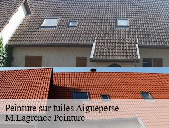 Peinture sur tuiles  aigueperse-69790 M.Lagrenee Peinture