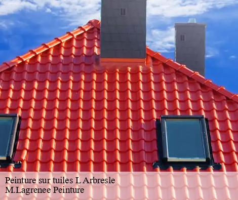 Peinture sur tuiles  l-arbresle-69210 M.Lagrenee Peinture