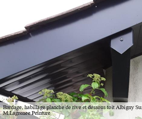 Bardage, habillage planche de rive et dessous toit  albigny-sur-saone-69250 M.Lagrenee Peinture