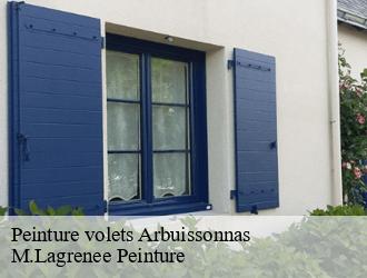 Peinture volets  arbuissonnas-69460 M.Lagrenee Peinture